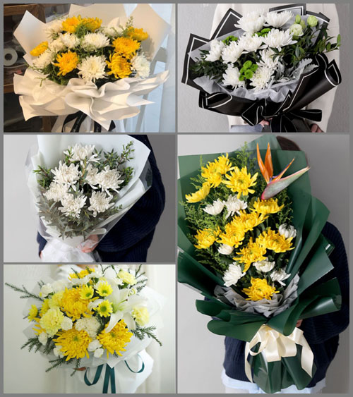 广西柳州鹿寨县白事花束代送